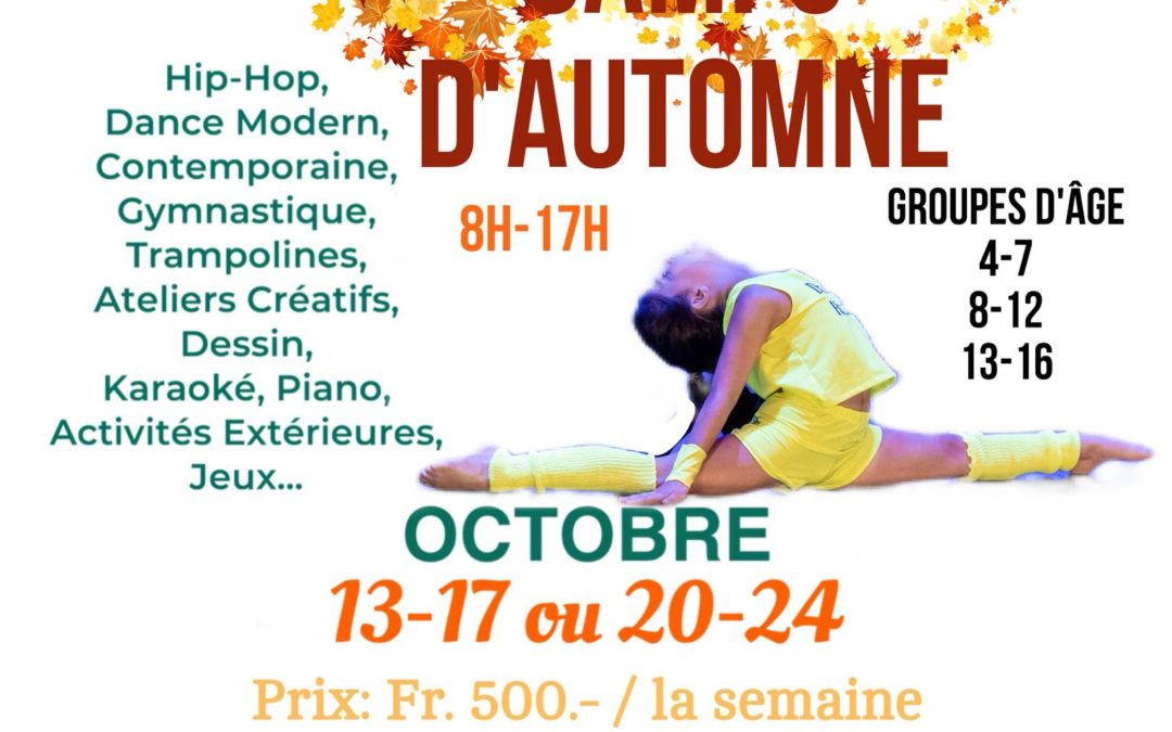 Stages d&rsquo;automne 2025